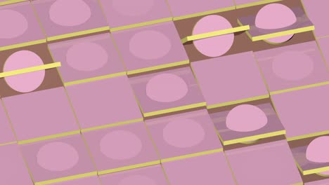 abstract animation, background of the dynamic rotation of the elements. 3d rendering