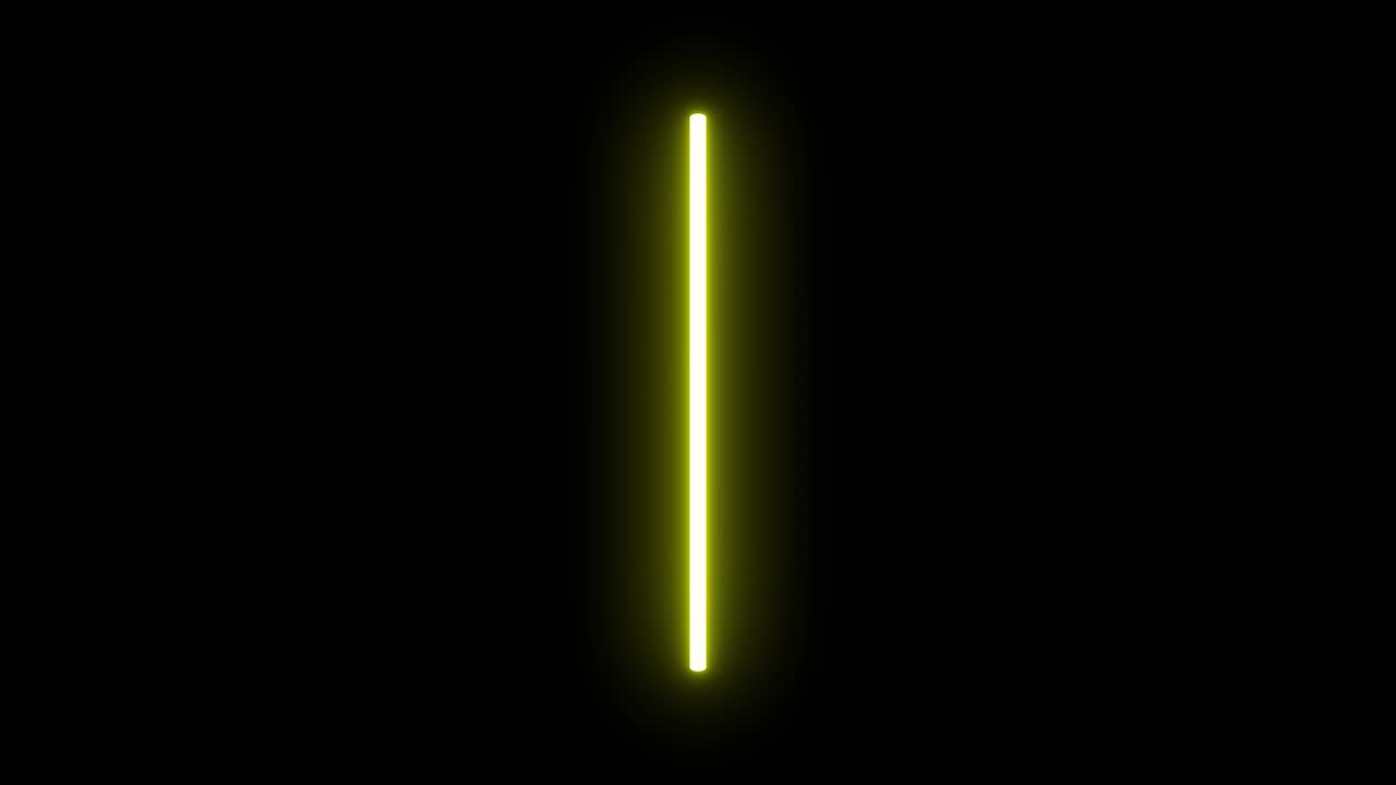 4k Animated Yellow Lightsaber On Black Background Free Stock Video Footage  Download Clips