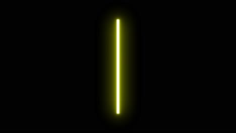 4k-Animiertes-Gelbes-Lichtschwert-Auf-Schwarzem-Hintergrund