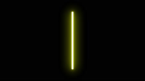 4k animated yellow lightsaber on black background