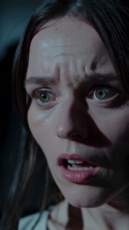 woman expressing fear and concern
