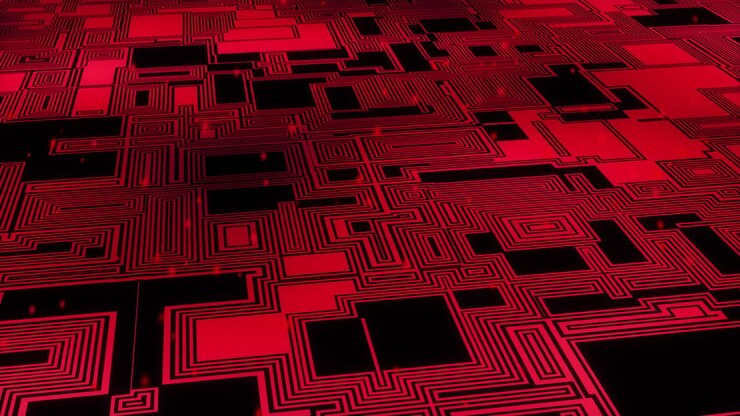 Animation of data processing over computer circuit board