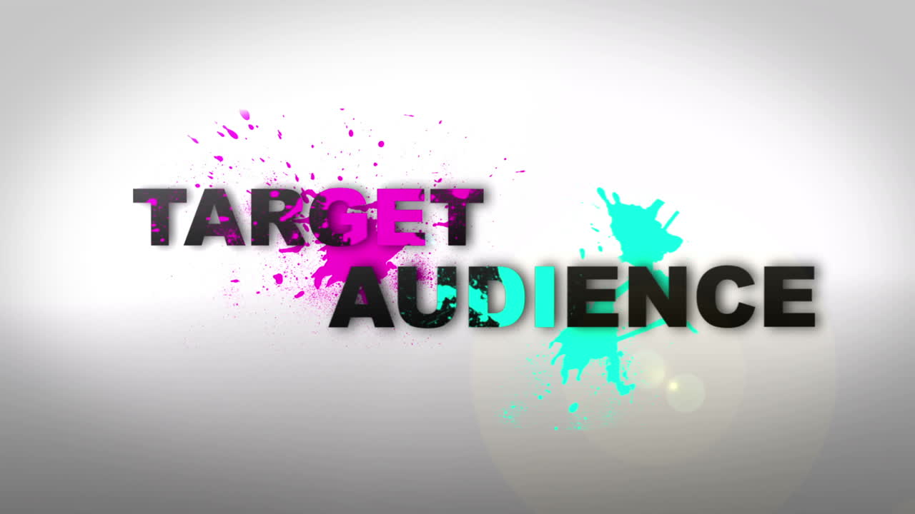 animación de los términos de marketing de las redes sociales que aparecen