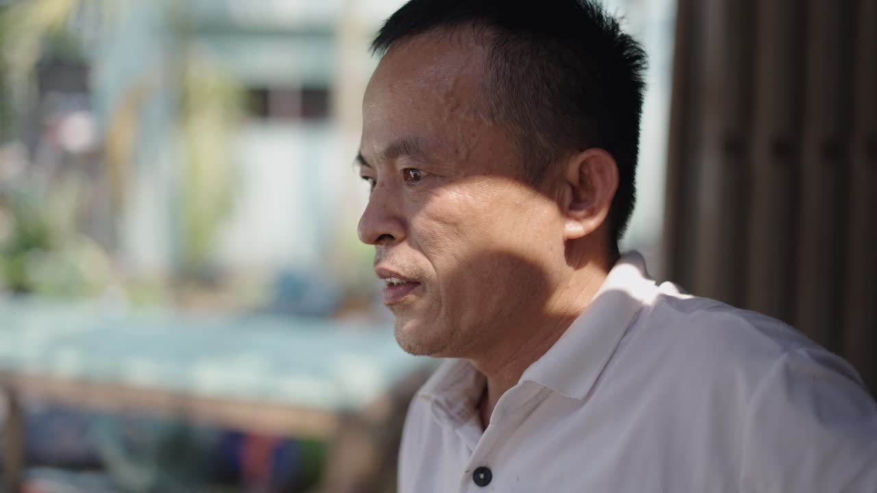 Portrait of a Smiling Asian Man