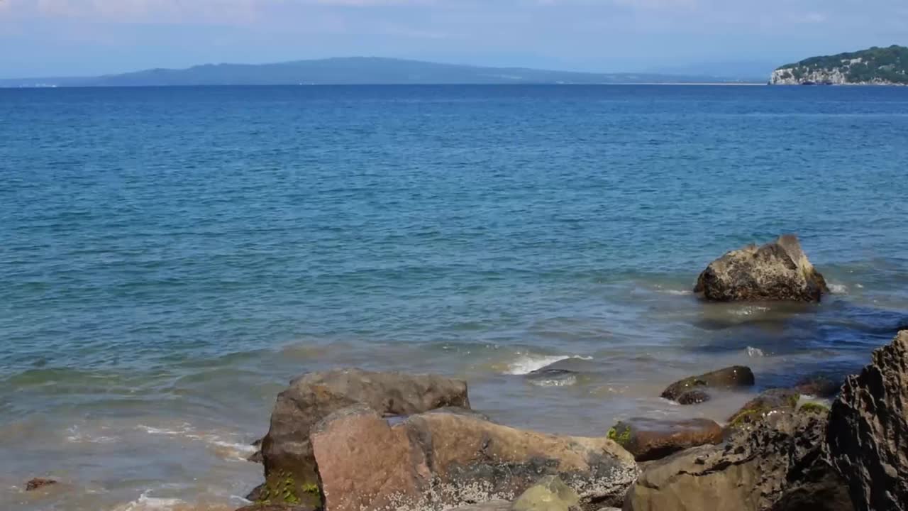 cámara estable- hermosa y tranquila playa del toro en nayarit mexico