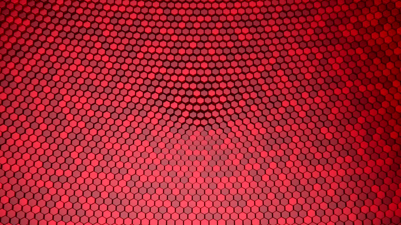 los hexágonos forman una onda