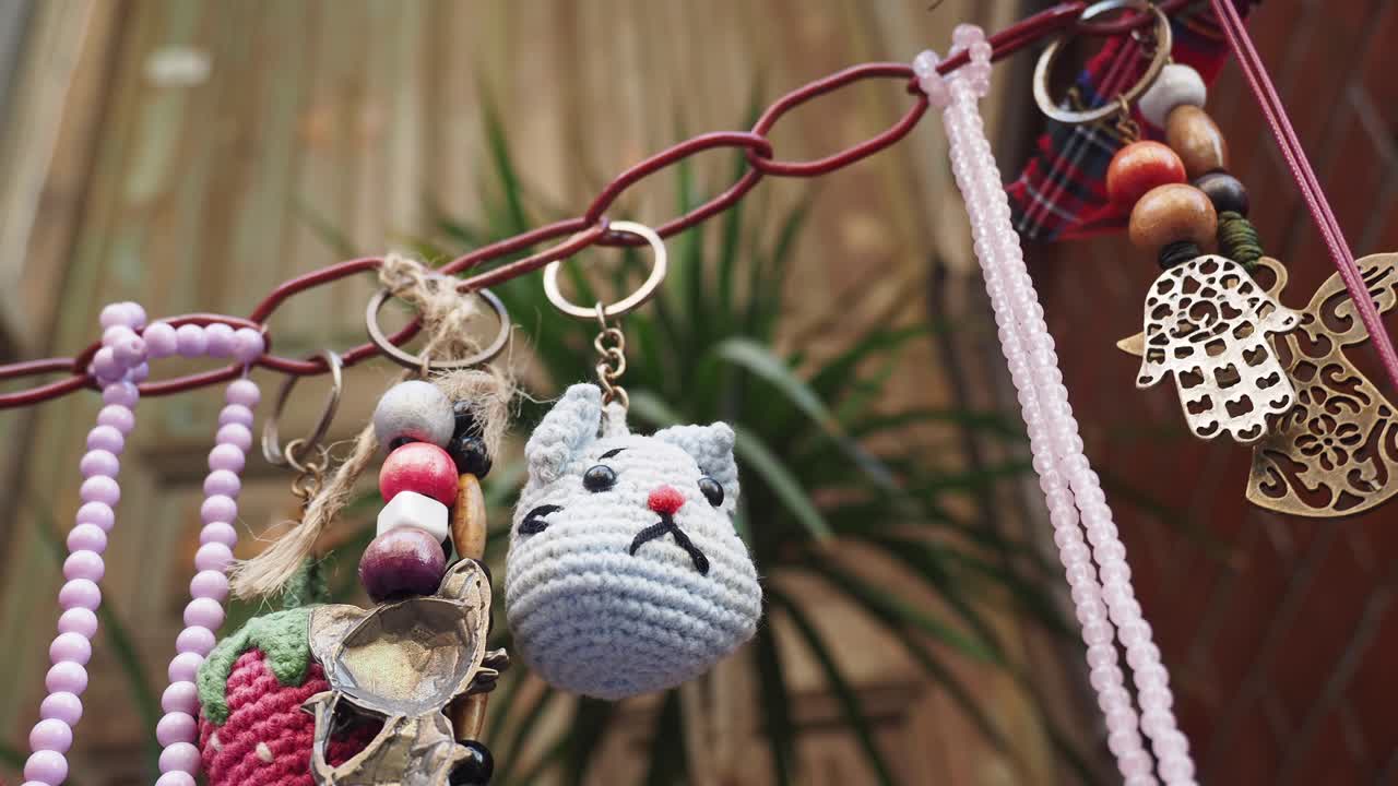 Handmade Jewelry and Crafts Display