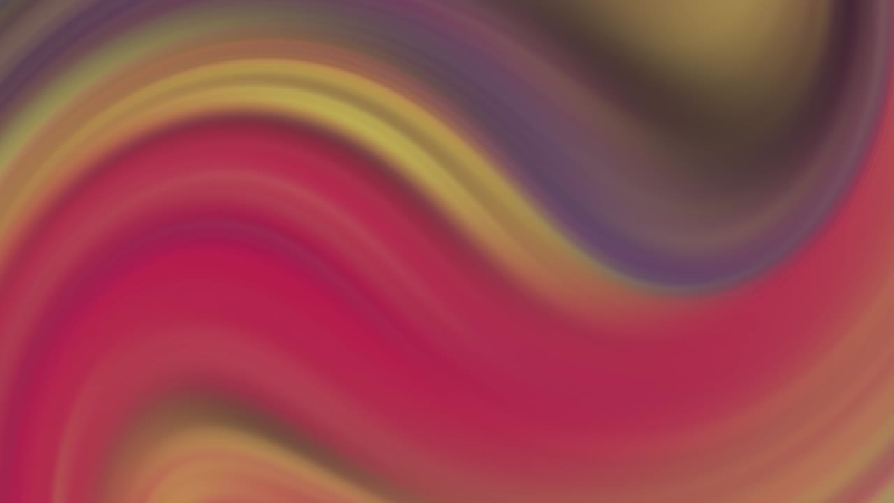 elegante animación abstracta en 3d de color pared suave ondulada. concepto de patrón líquido multicolor. superficie de reflexión ondulada roja amarilla macro. flujo de abstracción de fluidos de moda de colores. hermosa textura de gradiente