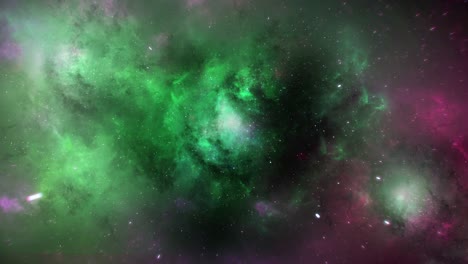 seamlessly loop able animation of flying through the stars and nebulas