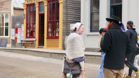 historical reenactment in a colonial town