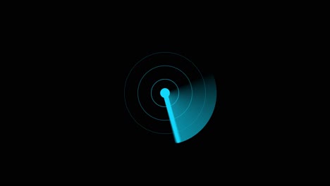 digital radar sonar screen animation