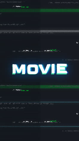 motion graphic of realistic vhs text effect