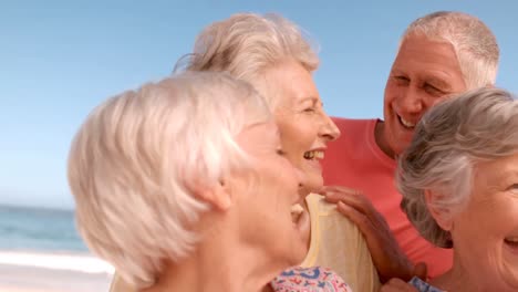 Senior-friends-posing-and-smiling-together