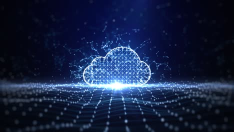 digital cloud computing cyber security, digital data network protection, future technology digital data network connection abstract background concept.