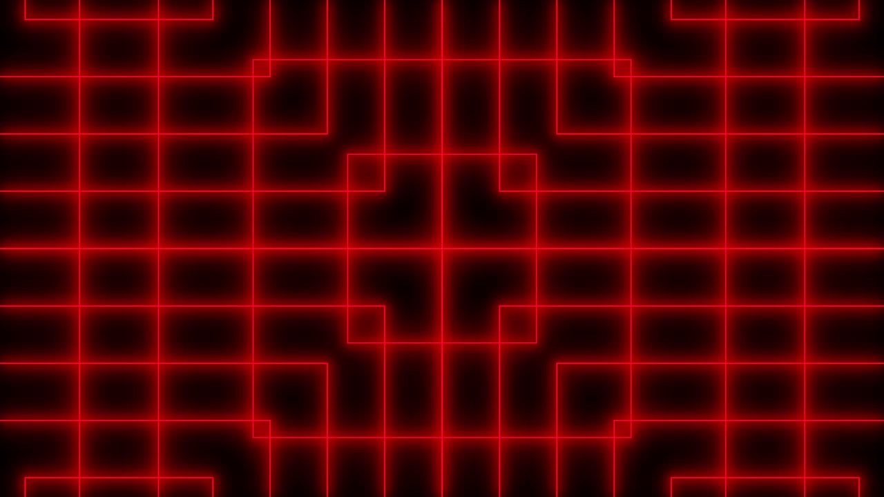 Geometric pattern black background color animation