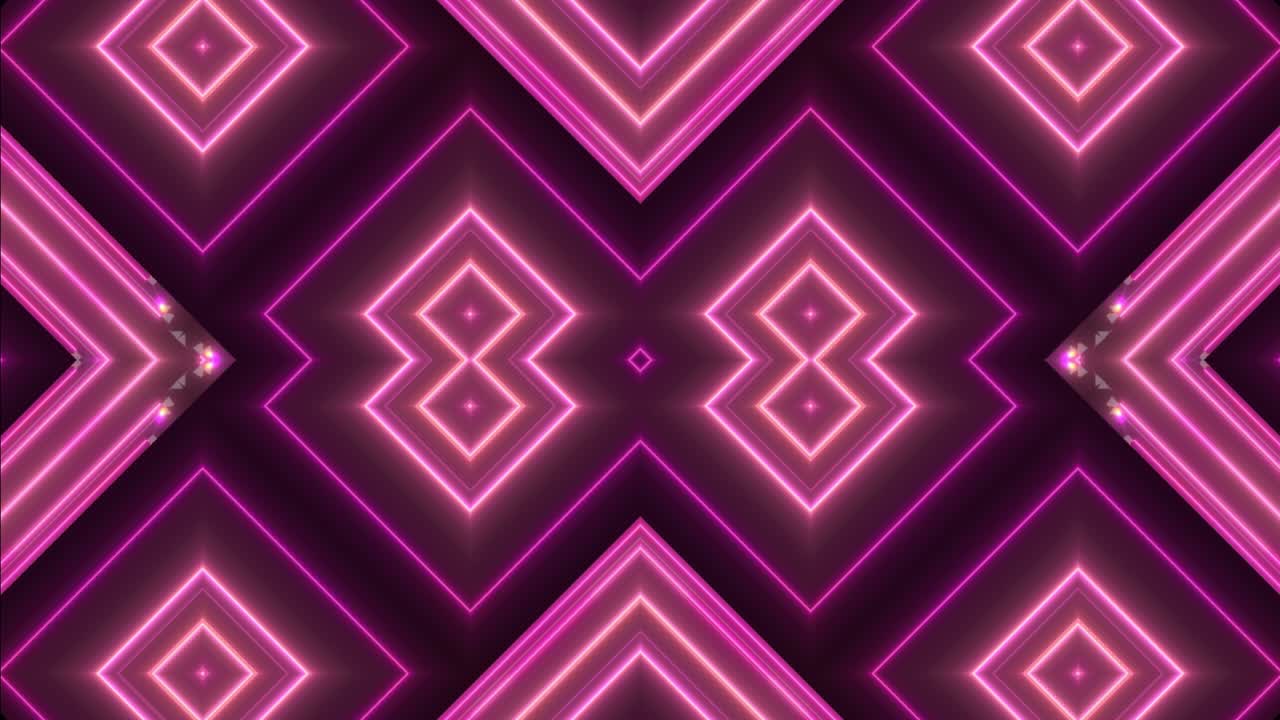Disegno geometrico al neon