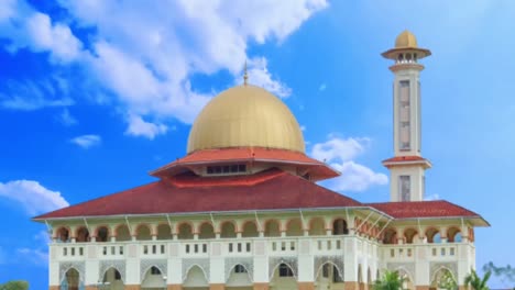 stunning timelapse of beautiful darul quran mosque