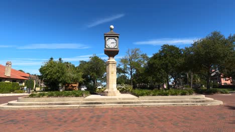 historic street clock stands tall in st