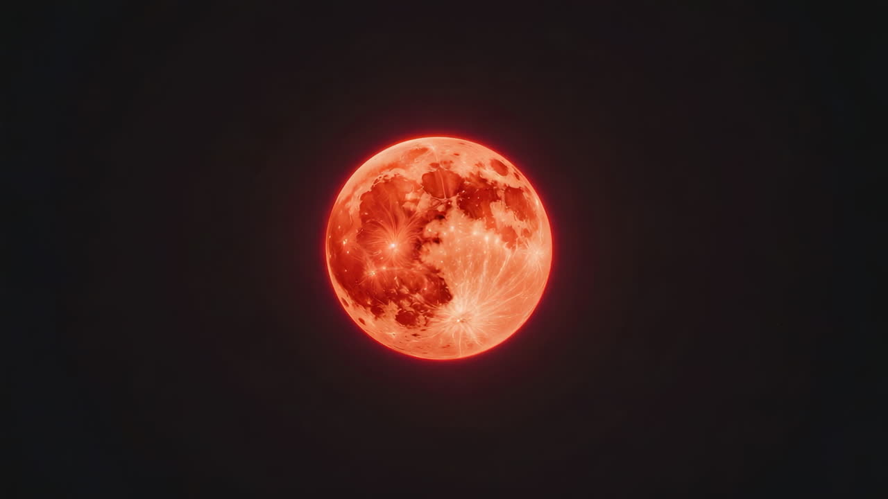 Close-up of a Blood Moon