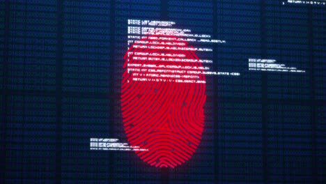 Animation-of-fingerprint-and-data-processing-over-black-background