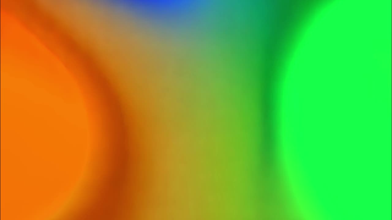 Colorful gradient animation, transparent 4K video, green screen