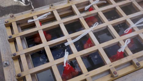 japanese onsen tamago, boiling eggs in geothermal water