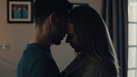 intimate and tender moment between two men