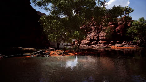 le rio grande entrant dans le canyon de santa elena