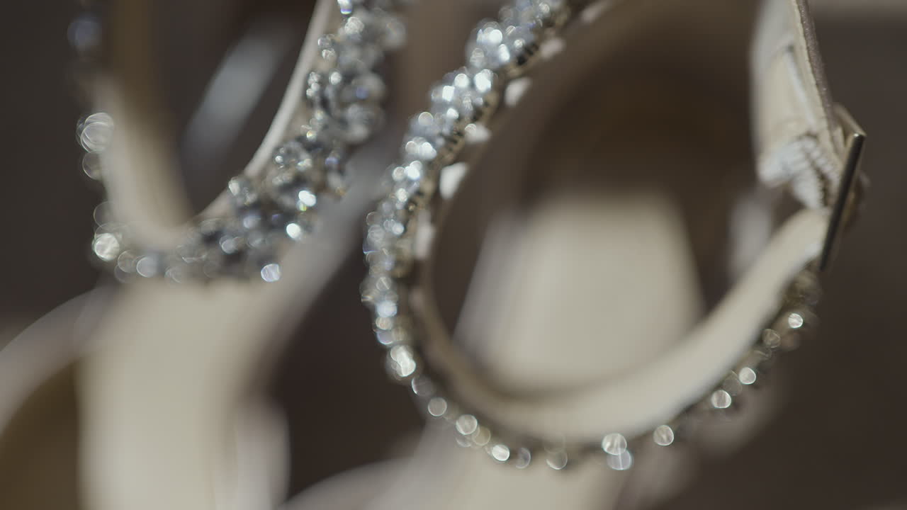Close-up of Embellished Bridal Heels