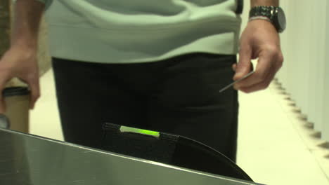 making a payment with a card