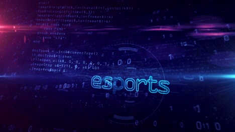 esports text abstract loopable tunnel animation