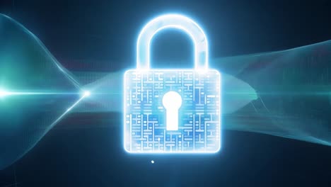 digital padlock for data security
