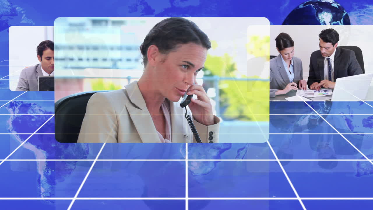 nasa.org의 지구 이미지와 함께 기업 생활 비디오