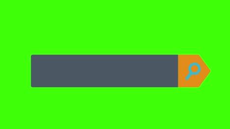 animación de un icono infográfico en un fondo de pantalla verde