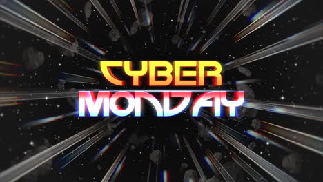 Cyber-Montag-Mit-Linien-Und-Sternen-Im-Weltraum