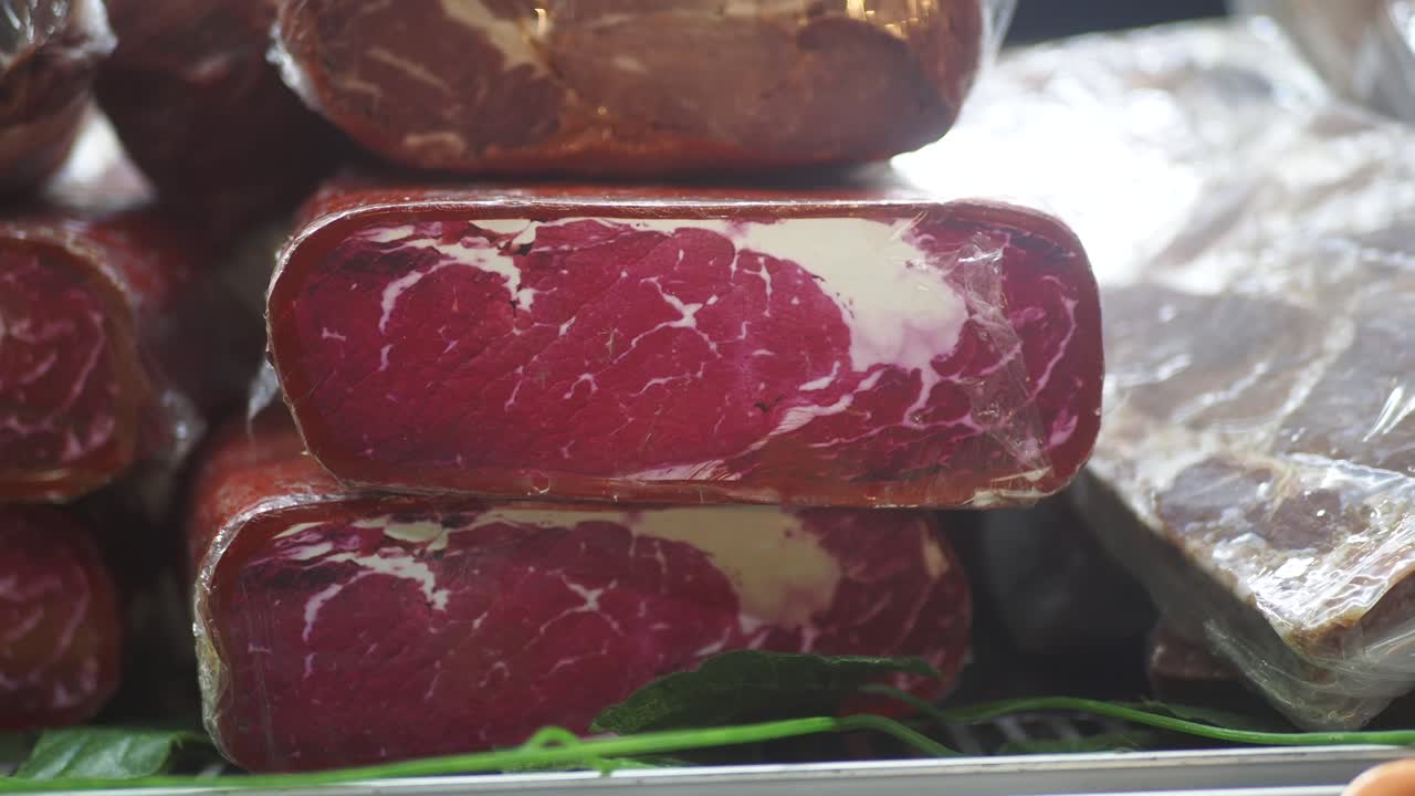 Close-up of Pastirma