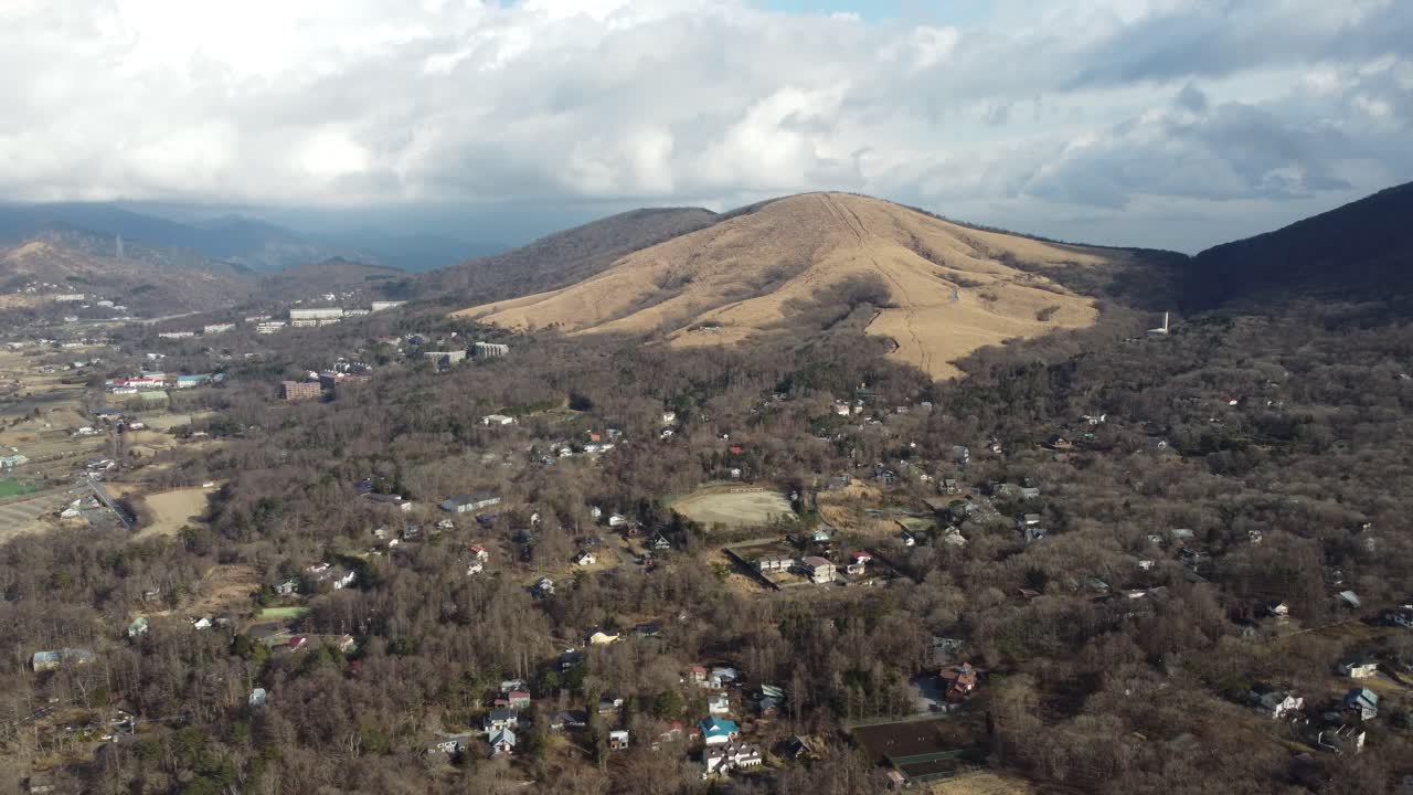 vista aérea del horizonte en mt. fuji