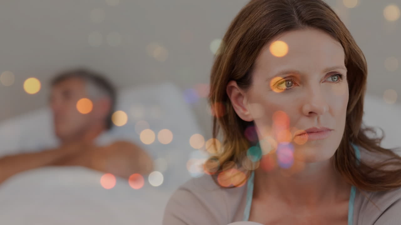 pareja deprimida con tráfico