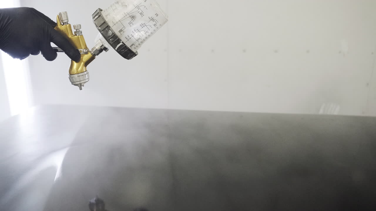 proceso de pintura de automóviles