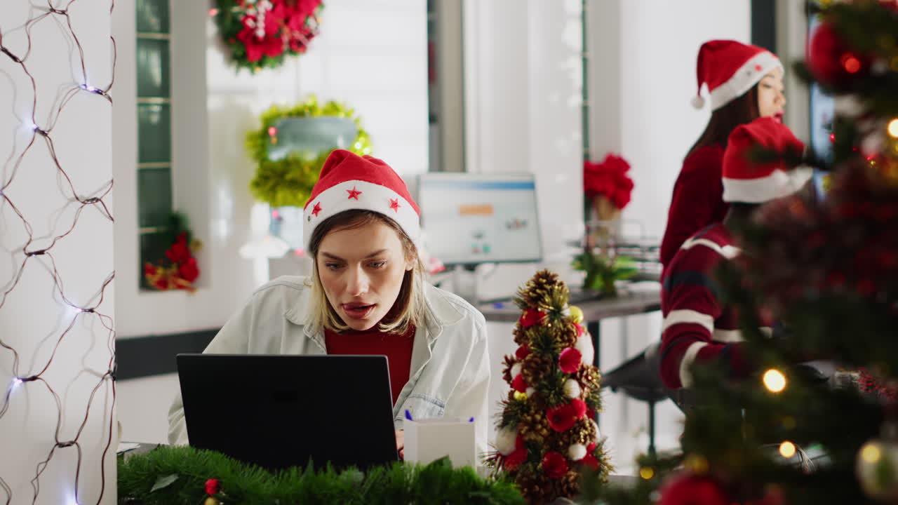 fiesta de navidad en la oficina.