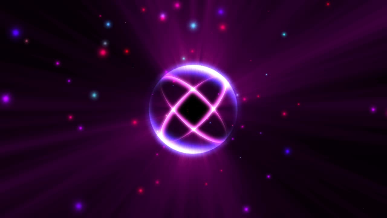 pulso de rayos de luz estelar atómico 4k