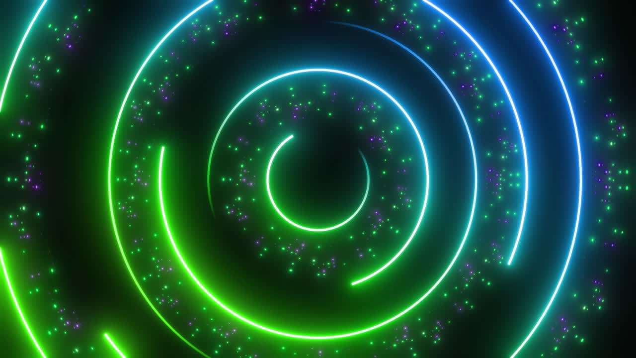 Neon Spiral Abstract Background