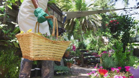 Mujer-Jardinería-En-La-Naturaleza