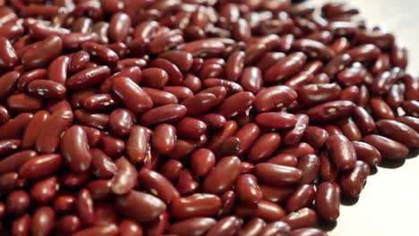 pile of red bean on table, close up