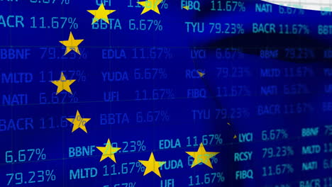 procesamiento de datos del mercado de valores contra la bandera de la ue