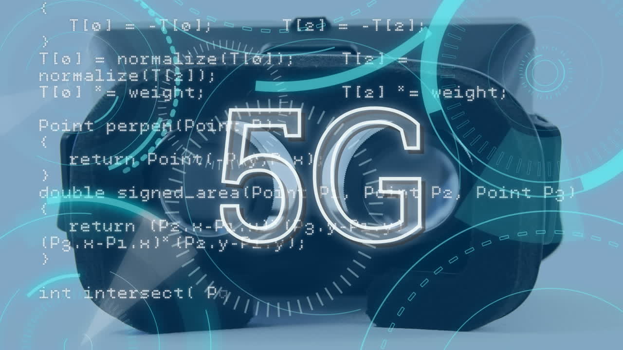 5g 속도의 가상 현실 헤드 ⁇