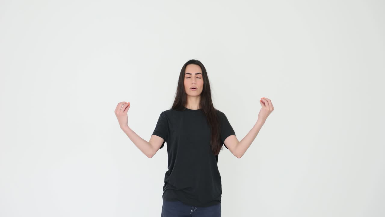 명상을 하는 여자