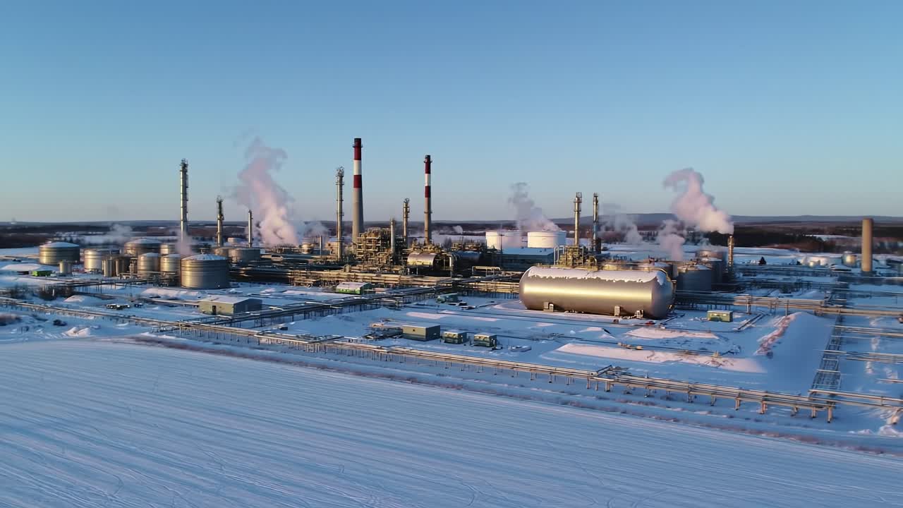 Industrial Energy Production in Cold Climate With Expansive Refinery Facilities and Vapor Emissions