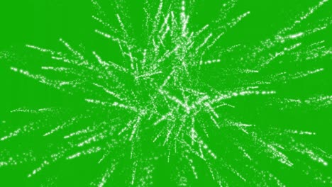 fireworks motion graphics with green screen background
