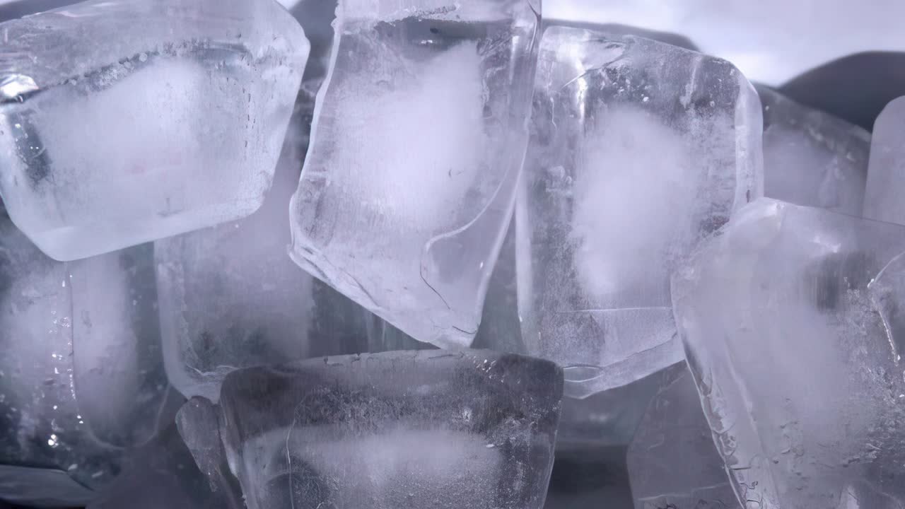 Ice Cubes close up, Abstract Background